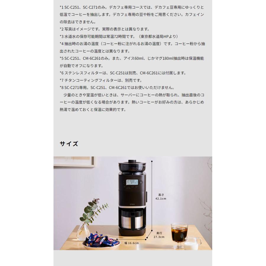 コーン式全自動コーヒーメーカー カフェばこ PRO ステンレスサーバー