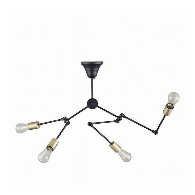 ライト 幅109-71×奥行6-104×高さ38-86 スチール 電球付 LHB-90 ブラック ゴールド 代引不可