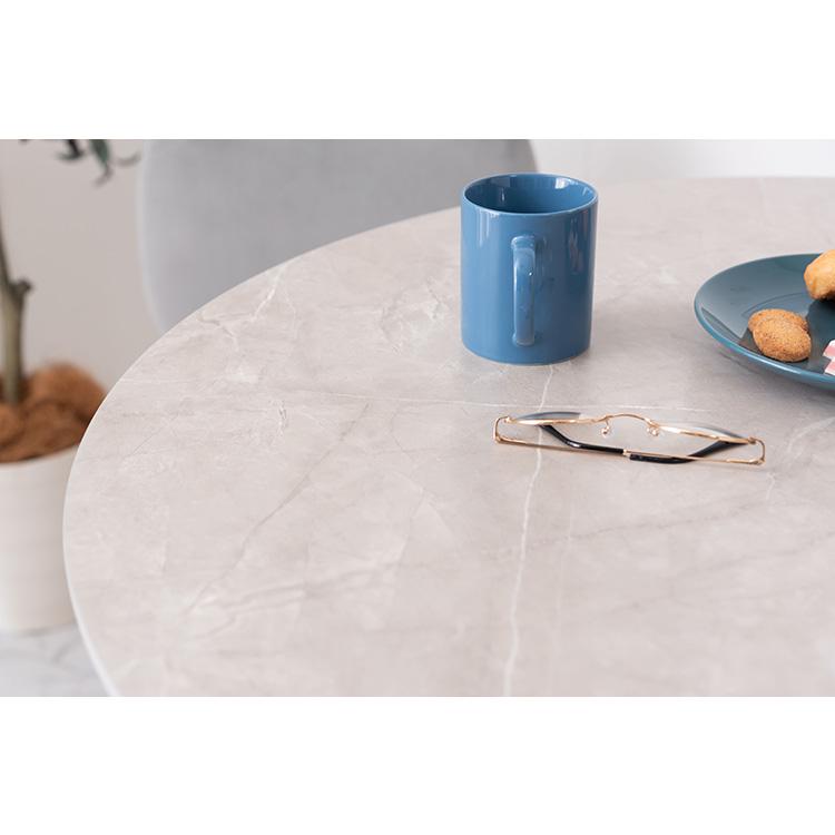 大理石 ラウンドテーブル 幅90cm 円形 ダイニングテーブル 天然木 丸