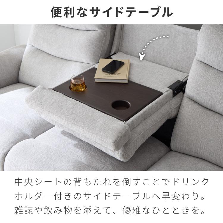 リコメン堂 電動リクライニングソファー ヘッドリクライニング USB