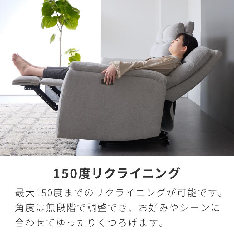 リコメン堂 電動リクライニングソファー ヘッドリクライニング USB