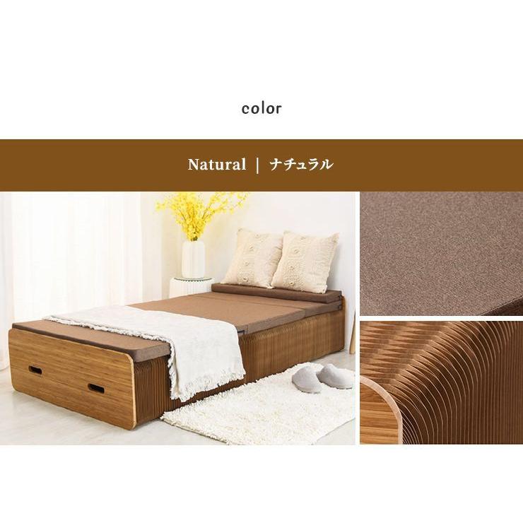 リコメン堂 折りたたみベッド ペーパーベッド セミシングル マットレス