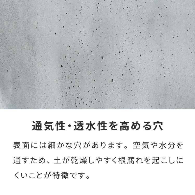 プランター 大型 38cm×38cm 三角形 シャープ コンクリート ファイバークレイ 軽量 おしゃれ モダン 打ちっぱなし テーパー型 ポリゴン ガーデニング 代引不可の画像
