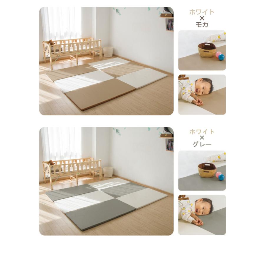 リコメン堂 プレイマット ベビー 折りたたみ 200×250 厚さ3cm 防音 撥