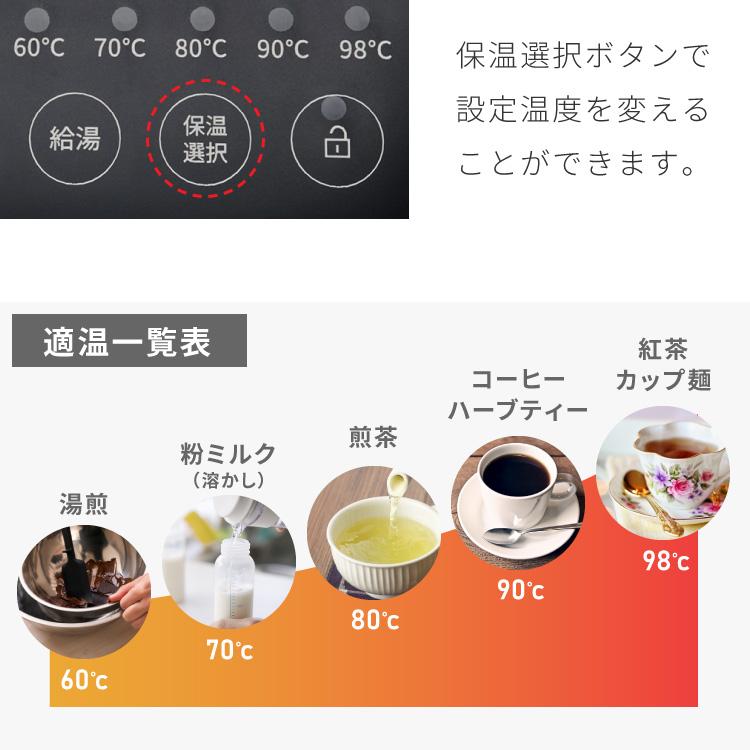 simplus 電気ポット 3.2L 省エネモード 保温 マイコン式 大容量 コンパクト ジャーポット ポット 【メーカー保証1年】 | simplus | 08