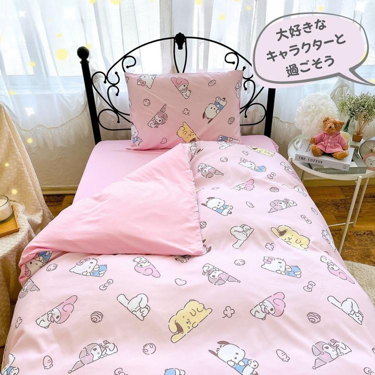 未使用未開封 キティバラシリーズ ベッド用ボックスシーツ シングルサイズ B サンリオ シングル 3点セット 掛け布団カバー ボックスシーツ 枕カバー