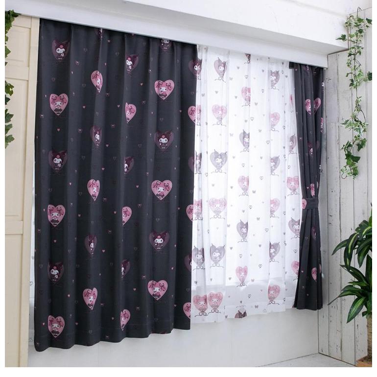 クロミ マイメロディ 幅100cm 真夜中のメロクロ UVカット99.9% 外から