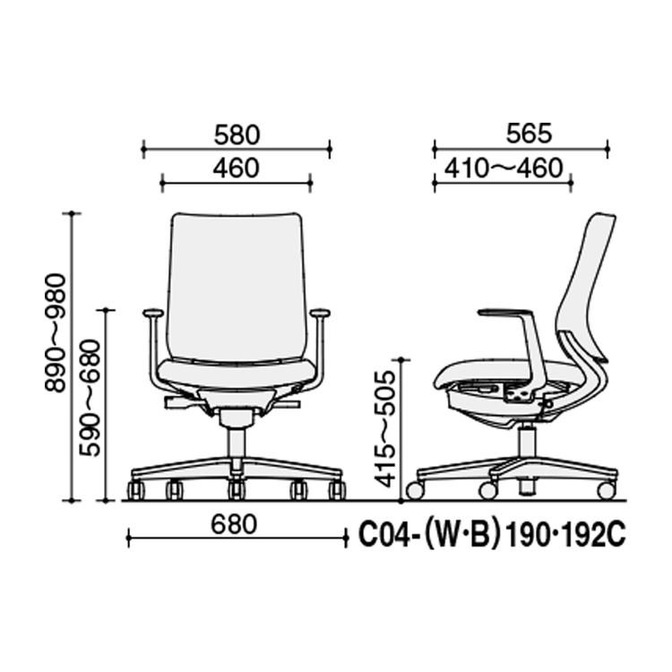 SALEセール メーカー直送 コクヨ オフィスチェア 椅子 イス チェア ミトラ2 L型肘 ブラック カーマイン 代引不可