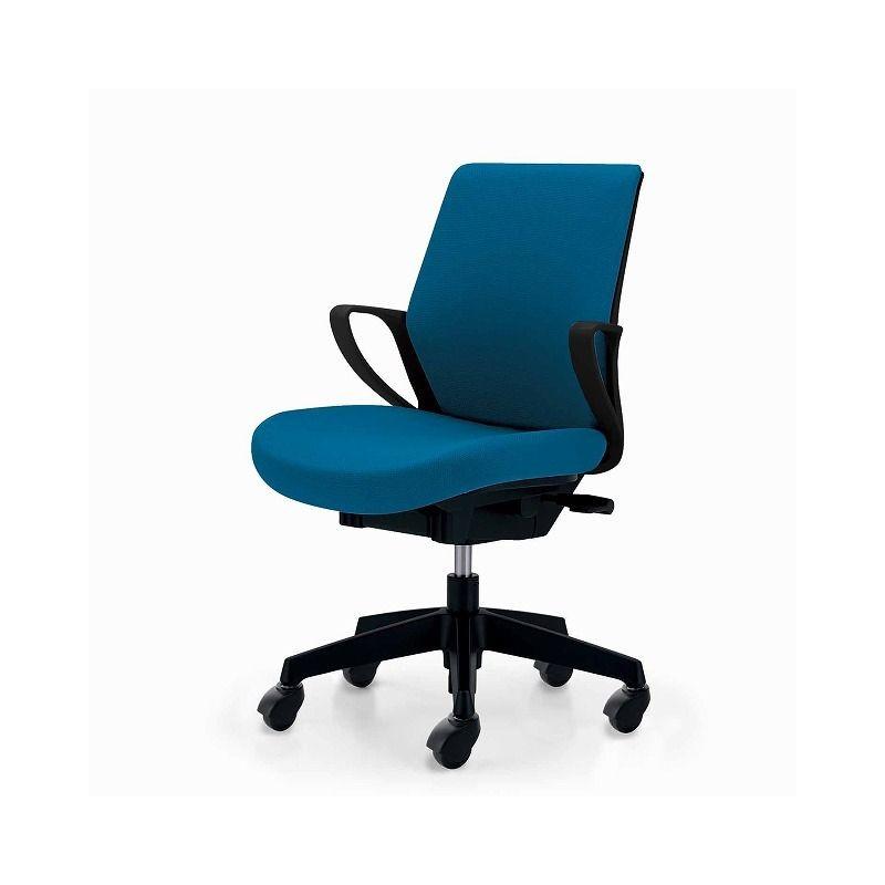 コクヨ オフィスチェア ピコラ CR-G530E6GRT4-VN ローバック ブラックシェル フローリング用 配送・組立・設置込 代引不可