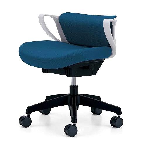 オフィスチェア ピコラ ミニバック 布張 CR-G534E1GRT6-W プルシアンブルー 椅子 リモートワーク 在宅 仕事 勉強 快適 おしゃれ パソコンチェア 代引不可