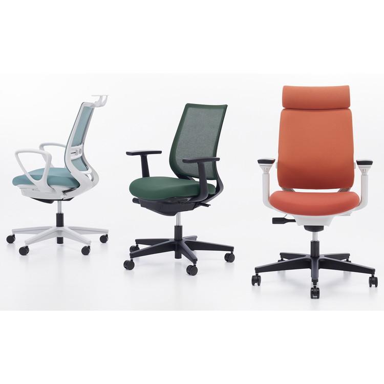 メーカー直送 コクヨ オフィスチェア 椅子 イス チェア ミトラ2 肘無 ホワイトグレー ディープグリーン 代引不可