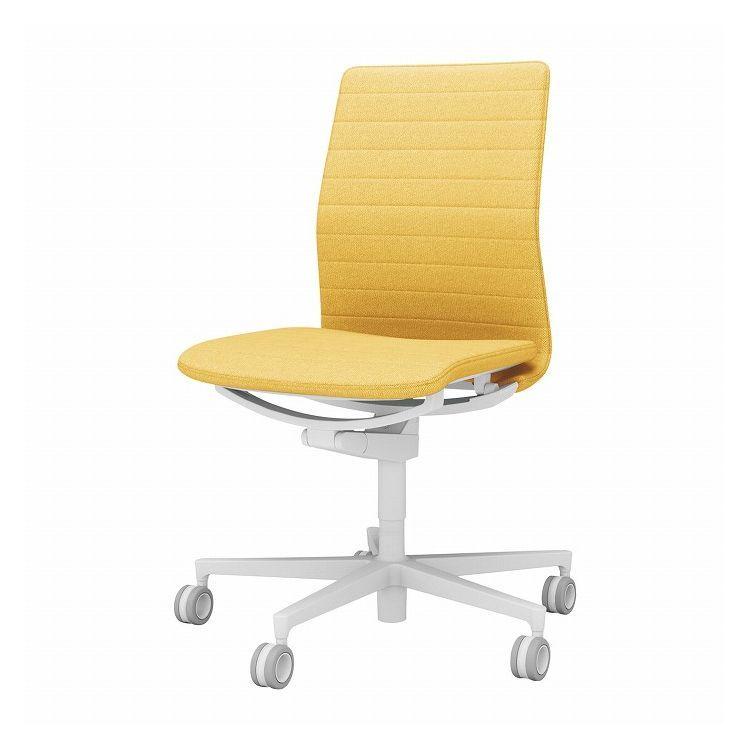 オフィスチェア ファブレ 肘なし C01-W102CU-W1S1S1 オリーブイエロー 椅子 リモートワーク 在宅 仕事 勉強 快適 おしゃれ パソコンチェア 代引不可
