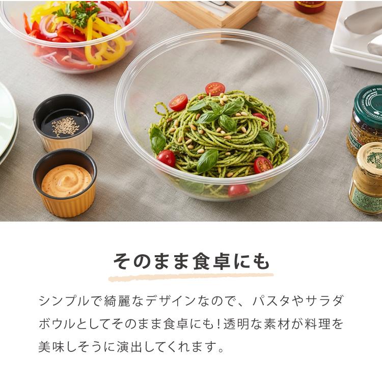 日本製 燕三条 ガラスみたいなボウル&ザル6点セット 21cm/24cm