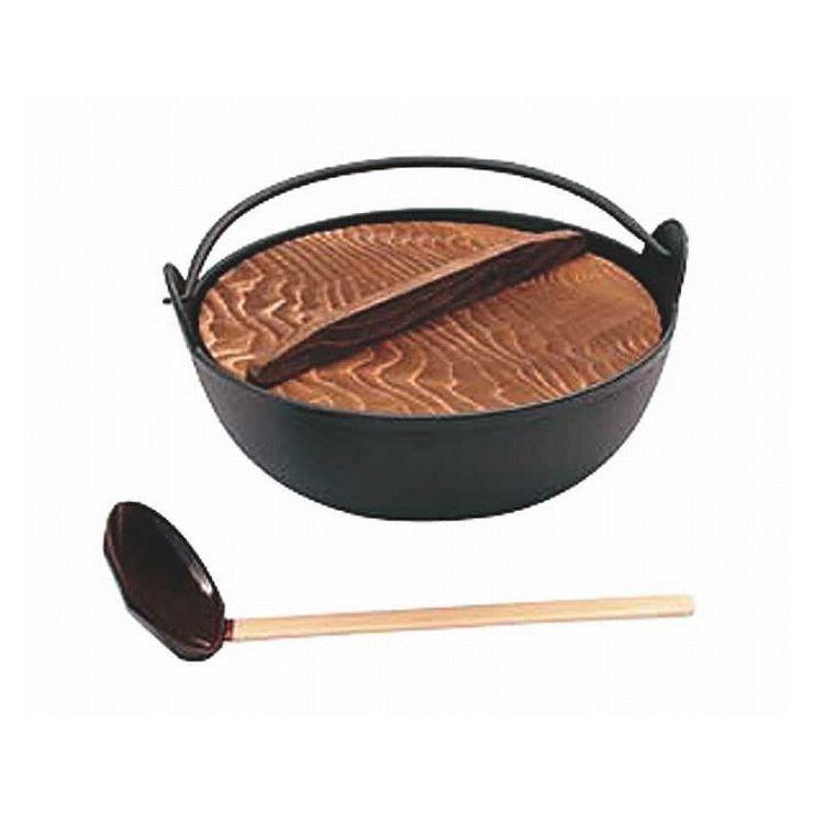 東伸販売 五進 鉄田舎鍋 黒塗 21cm E-23 292061