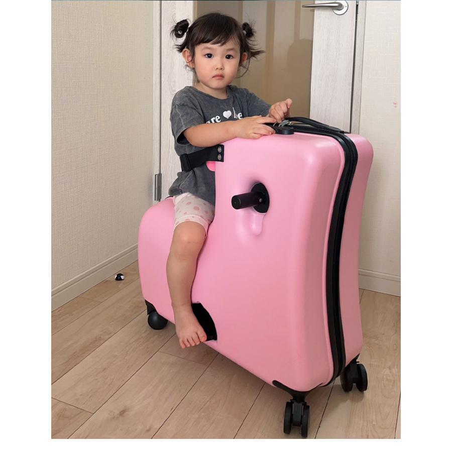 子供が乗れるキャリーケース ピーチピンク Amazon | [キッズトラベル] ベビーカーキャリーケース 子供が