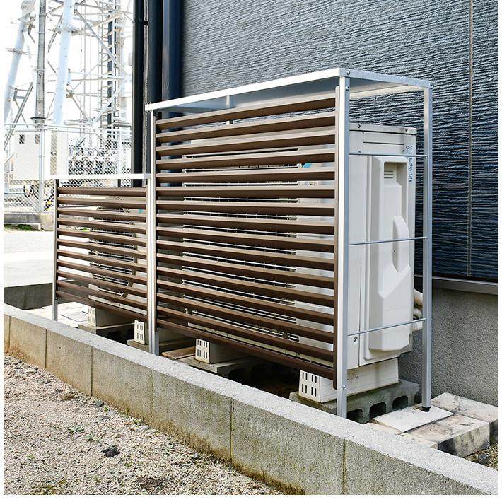 日本製 新ルーバー大型室外機カバー ルーバー式 スタイリッシュ