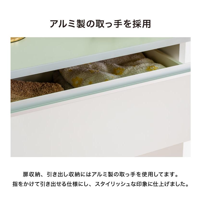ランドリーチェスト ハイタイプ 幅50 高さ180 奥行40 国産 大川家具 完成品 ランドリー収納 ランドリーボックス サニタリーラック サニタリーチェスト 代引不可_14