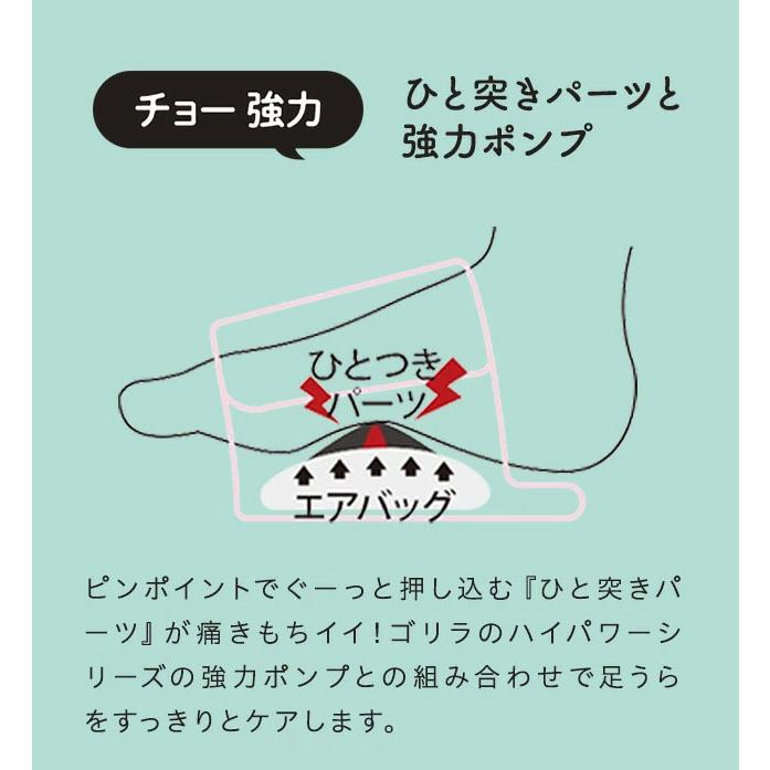 ゴリラのひとつき 電動 足うらケア レッグケア フットケア タイマー 10