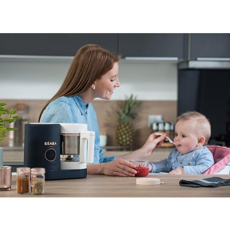 BEABA ベアバのベビークックNEO ネイビー FDEA912874 離乳食 ベビーフード フードプロセッサー みじん切り スチーム スープ スムージー 便利グッズ スープ