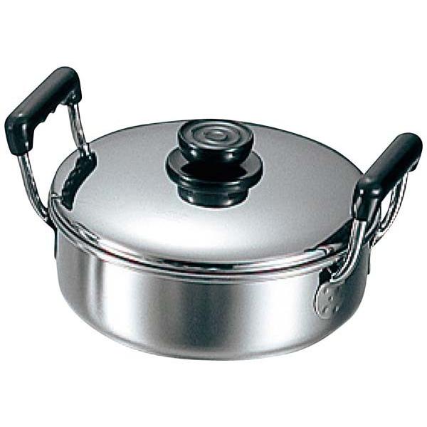 MA 18-0 浅型 ソースポット 両手 26cm 代引不可