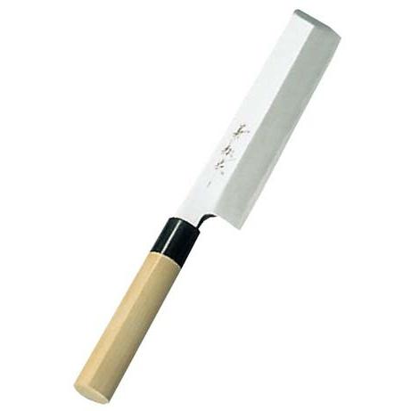 兼松作 日本鋼 薄刃包丁 21cm 代引不可