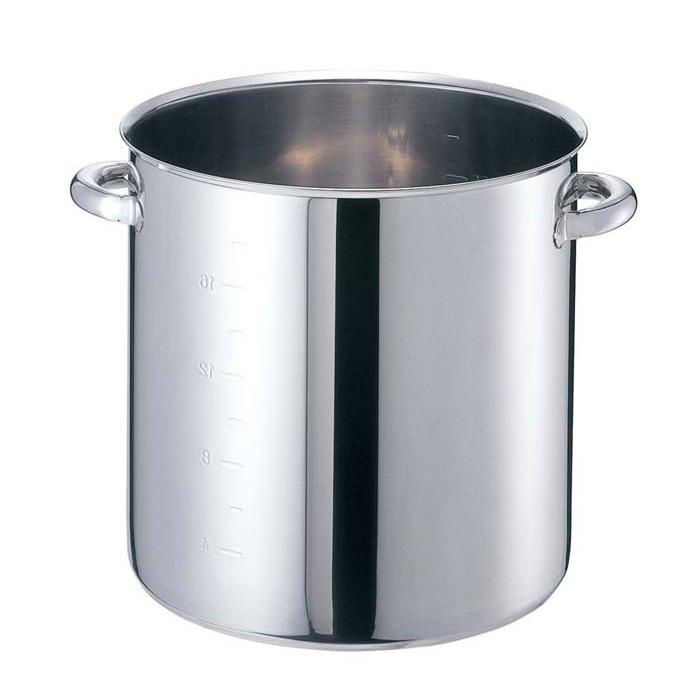 ＥＢＭ　モリブデンジII　寸胴鍋（目盛付）３０cm　蓋無 代引不可