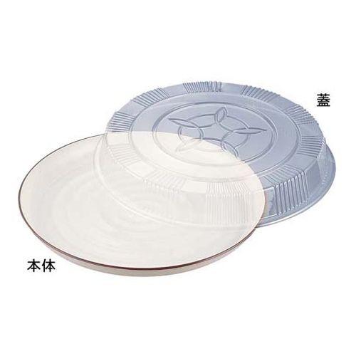 ニシキ プラ容器 益子 茶フチ 48(10枚入) XNS0701