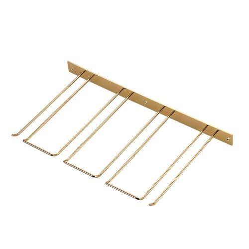 遠藤商事 グラスフレーム 壁掛型 4連 24金メッキ PGLC302