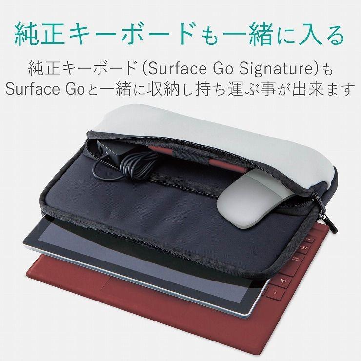 エレコム Surface Go/ポーチ/ネオプレン/ポケット付き/ブラック TB-MSG18NPPBK 代引不可｜rcmdse｜03