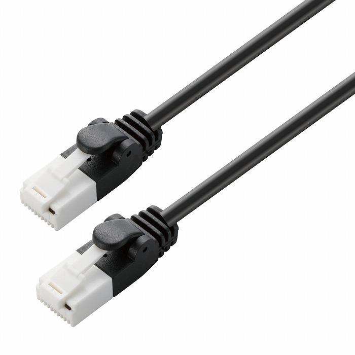 エレコム LANケーブル CAT6 30m ツメ折れ防止 ギガビット対応 高速通信 ヨリ線 スタンダード ブラック LD-GPT/BK30/RS 代引不可