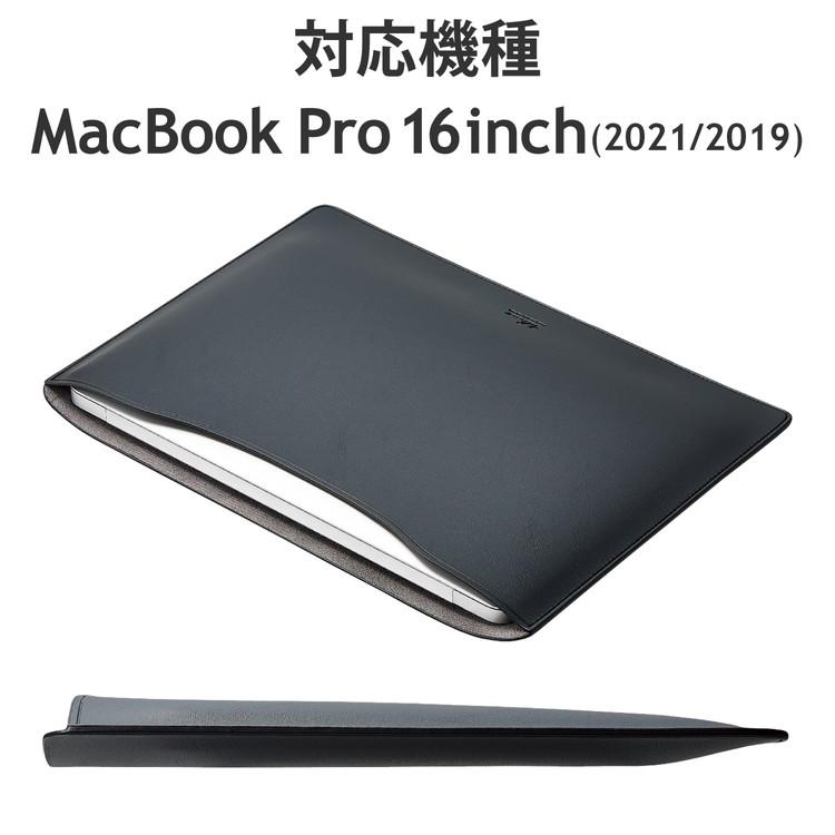 MacBook Pro 16インチ M1 2021 2019 用 パソコン ケース カバー スリーブタイプ ソフトレザー 内側起毛素材 スリム PCケース ブラック BM-IBSVM2216BK 代引不可｜rcmdse｜06