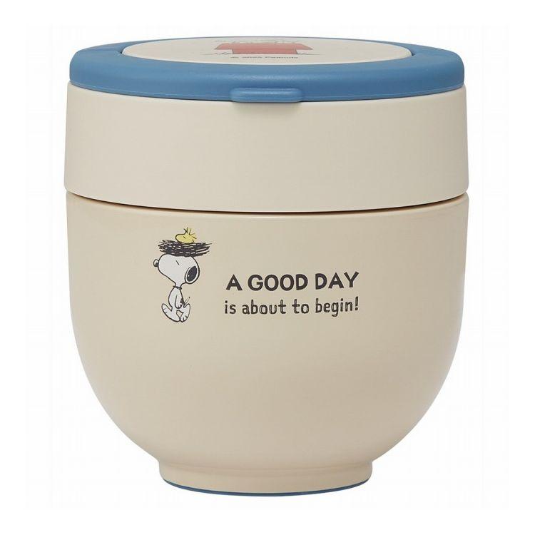 SNOOPY スヌーピー Good Day 保温弁当箱 540ml 小さめ 持ち手付き