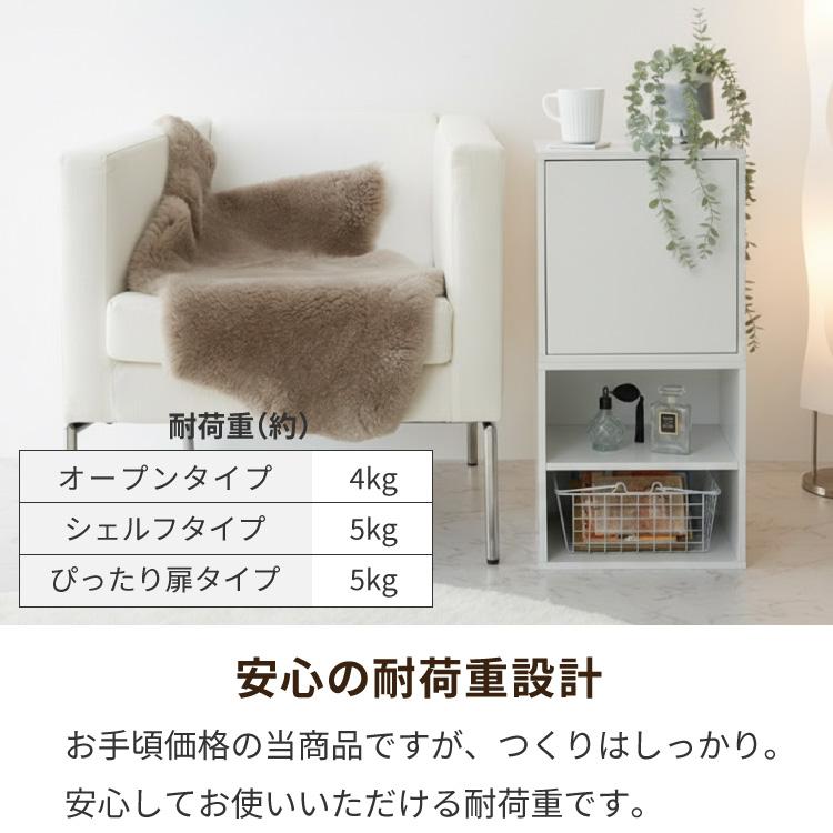 アイデア∞の自由な収納 キューブボックス 扉 扉付き オープン