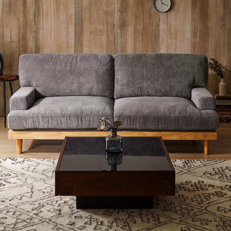 ソファ コーデュロイソファ 幅188cm 完成品 3p 3人掛け ロータイプ 天然木 クッション おしゃれ 北欧 モダン シンプル 一人暮らし コンパクト 肘あり 代引不可 | ブランド登録なし | 16