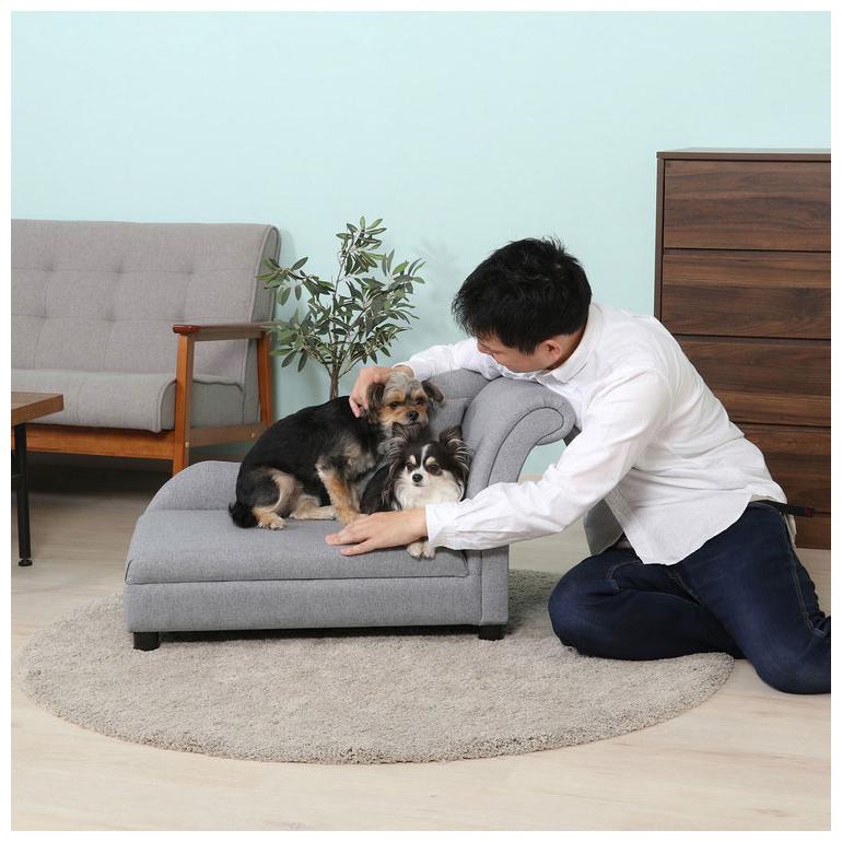 ペットソファ クッション付き オールシーズン 省スペース 犬用 猫用 ペット用 ペットベッド ペットグッズ ペット用品 ペットイス いぬ イヌ おしゃれ 代引不可 | ブランド登録なし | 01
