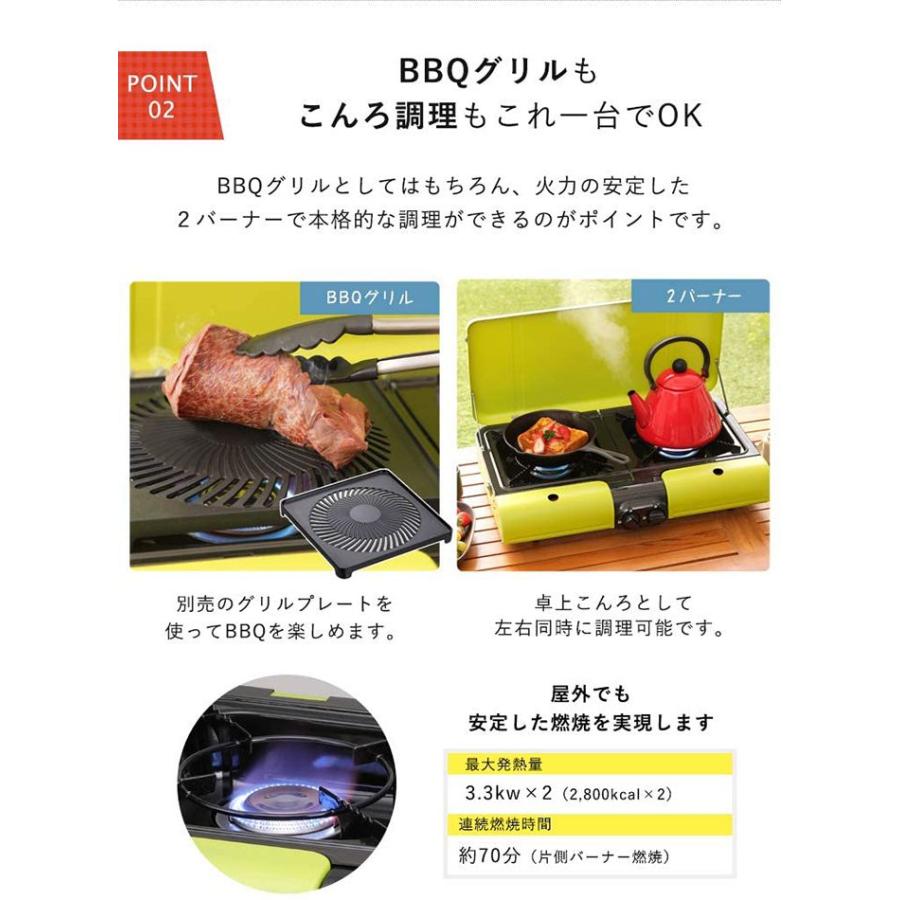 Iwatani イワタニ カセットコンロ 2口 CB-TBG-2 フラットツインS