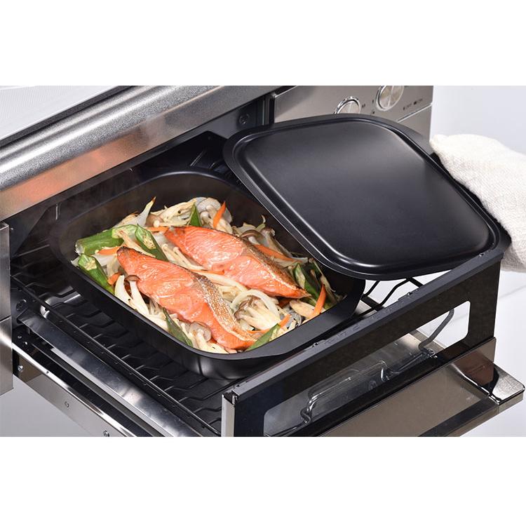 和平フレイズ グリルパン 焼く・蒸す・温め直しに 蓋付き フタ付き