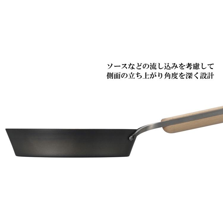enzo 日本製 燕三条 焼きに特化した鉄フライパン 20cm ステーキ調理に ガス火・IH対応 EN-007 鉄フライパン 燕三 エンゾウ 和平フレイズの画像