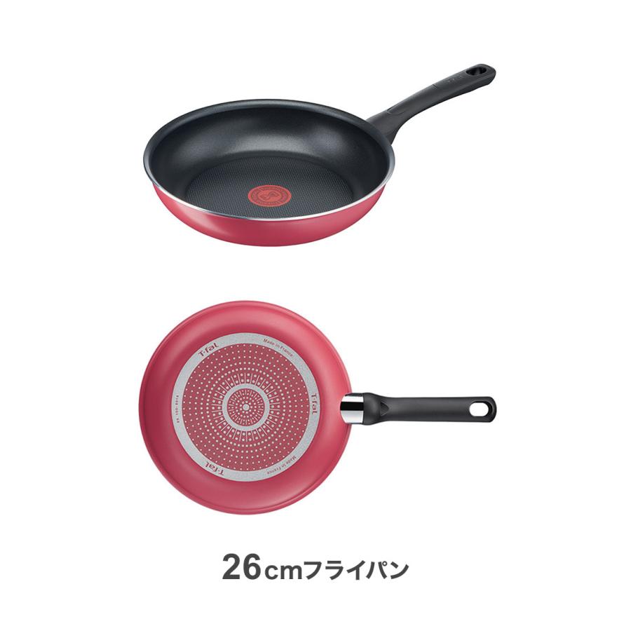 2023年福箱 T-fal 調理道具4点セット ガス火用 20cmフライパン/26cm