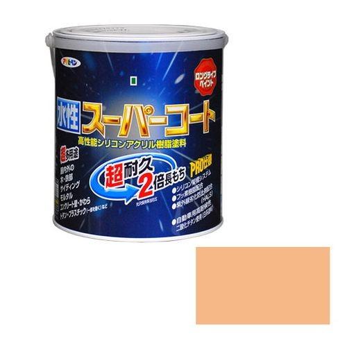 アサヒペン 多用途-水性スーパーコート 1.6L-ティントローズ｜rcmdse