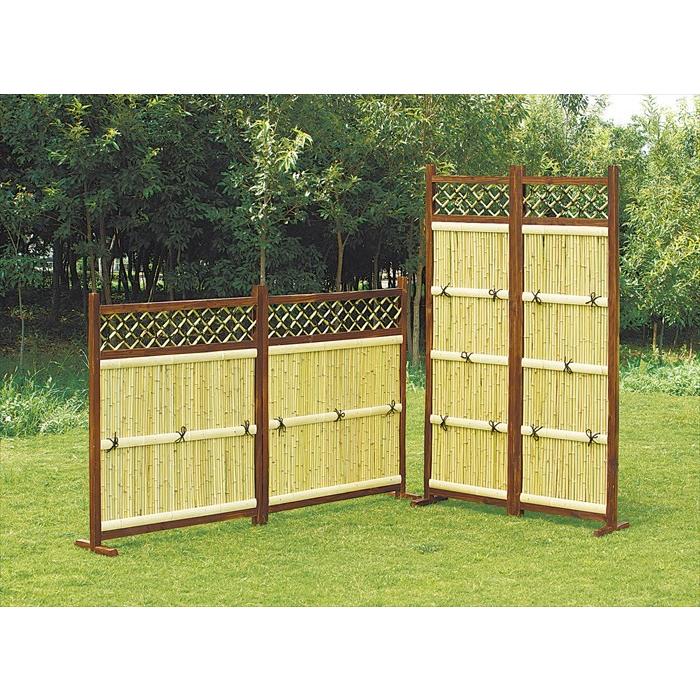 竹垣 横型 2枚組 フェンス 竹垣フェンス 竹フェンス 天然竹 和風