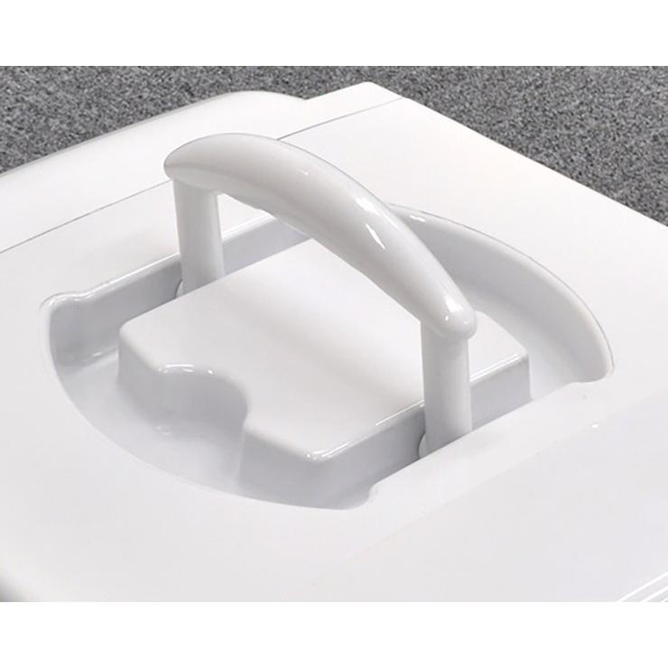 2電源式25リットルポータブル冷温庫 ホワイト 2電源式 ポータブル 冷温