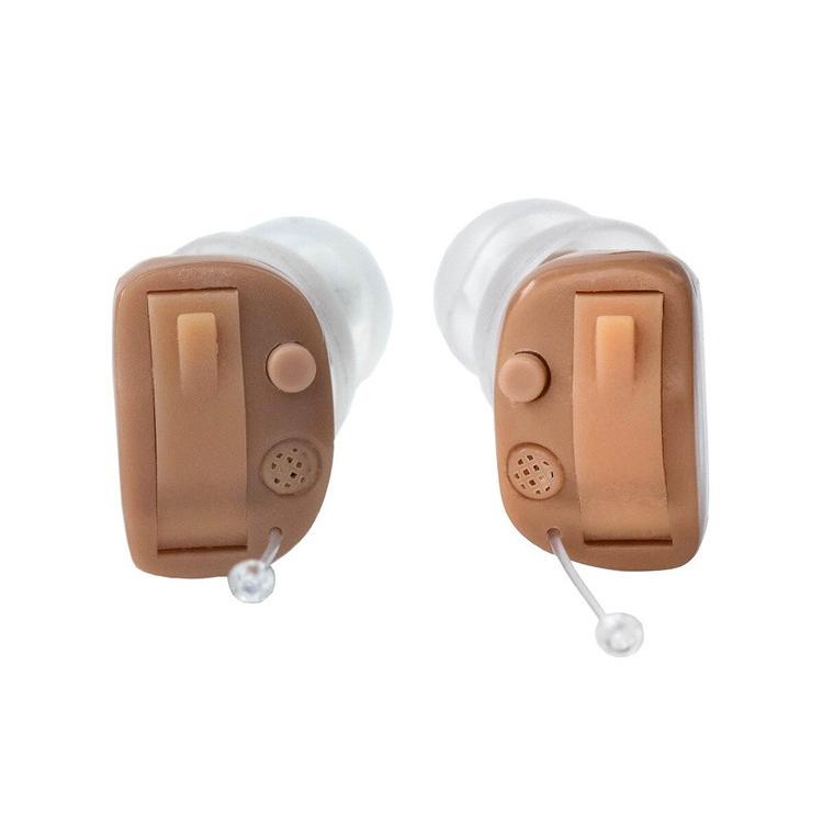 オンキョー 耳穴式デジタル補聴器 両耳セット おまけ電池24個付き  
