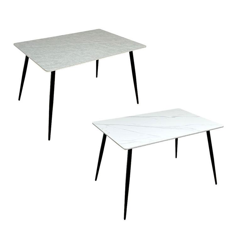 セラミックテーブル 幅120cm ダイニングテーブル ホワイト グレー 天板 リバーシブル 大理石風 マーブル柄 家族 リビング テーブル ダイニング 代引不可 | ブランド登録なし | 13