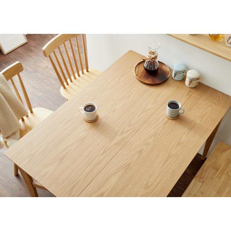 リコメン堂 拡張式ダイニングテーブル 120×80cm 折りたたみ ダイニング