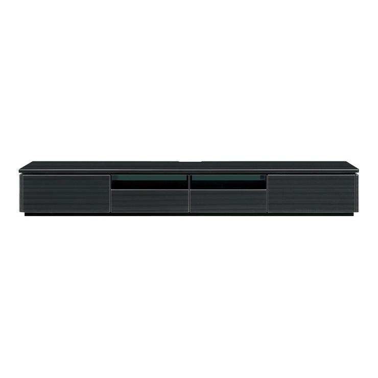 ローボード テレビ台 幅239.3 奥行45 高さ38 開梱設置無料 ハイグロスシート UV塗装 ラッシュ 240 ホワイト ブラック 代引不可_2