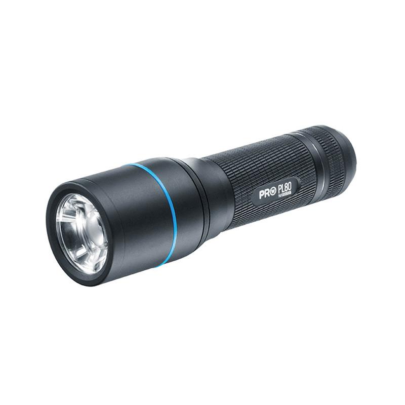 LEDフラッシュライト 懐中電灯 防水 耐衝撃 長寿命 ビーム調整システム WALTHER 車両点検等 ワルサープロPL80 4580313192860 代引不可