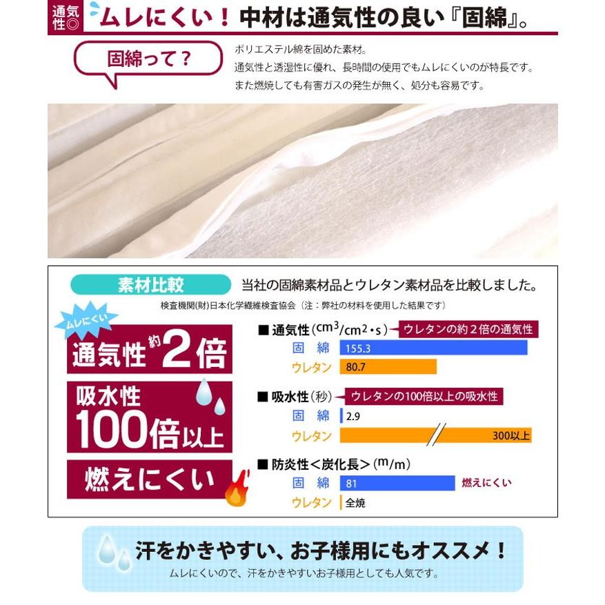 日本製 マットレス シングル 3つ折り 三つ折り 通気性 硬質固綿マットレス 硬め 代引不可 おしゃれ