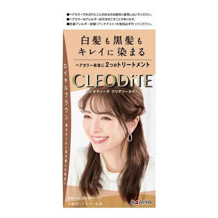単品12個セット ダリヤ クレオディーテ クリアリーカラー 白髪用 ロイヤルブラウン ヘアカラー 代引不可