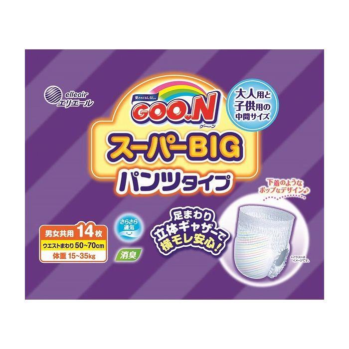 6個セット 大王製紙 グ~ン スーパーBIG パンツタイプまとめ買い まとめ売り セット販売 セット 業務用 備蓄 ケース イベント 代引不可